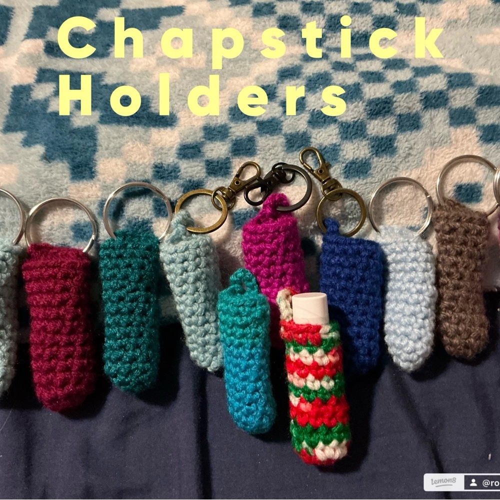 Crochet Chapstick Holders Set